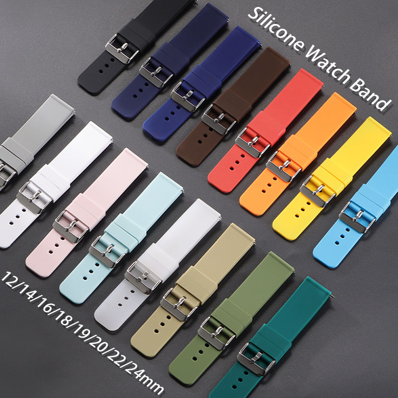 Silicone Strap 12mm 14mm 16mm  - đánh giá và giá Canvas Strap Watch