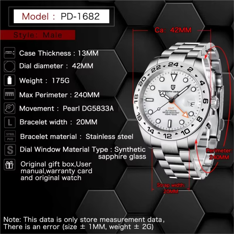 PAGANI DESIGN 2026 New V2 GMT  - đánh giá và giá Rolex Watch Submariner