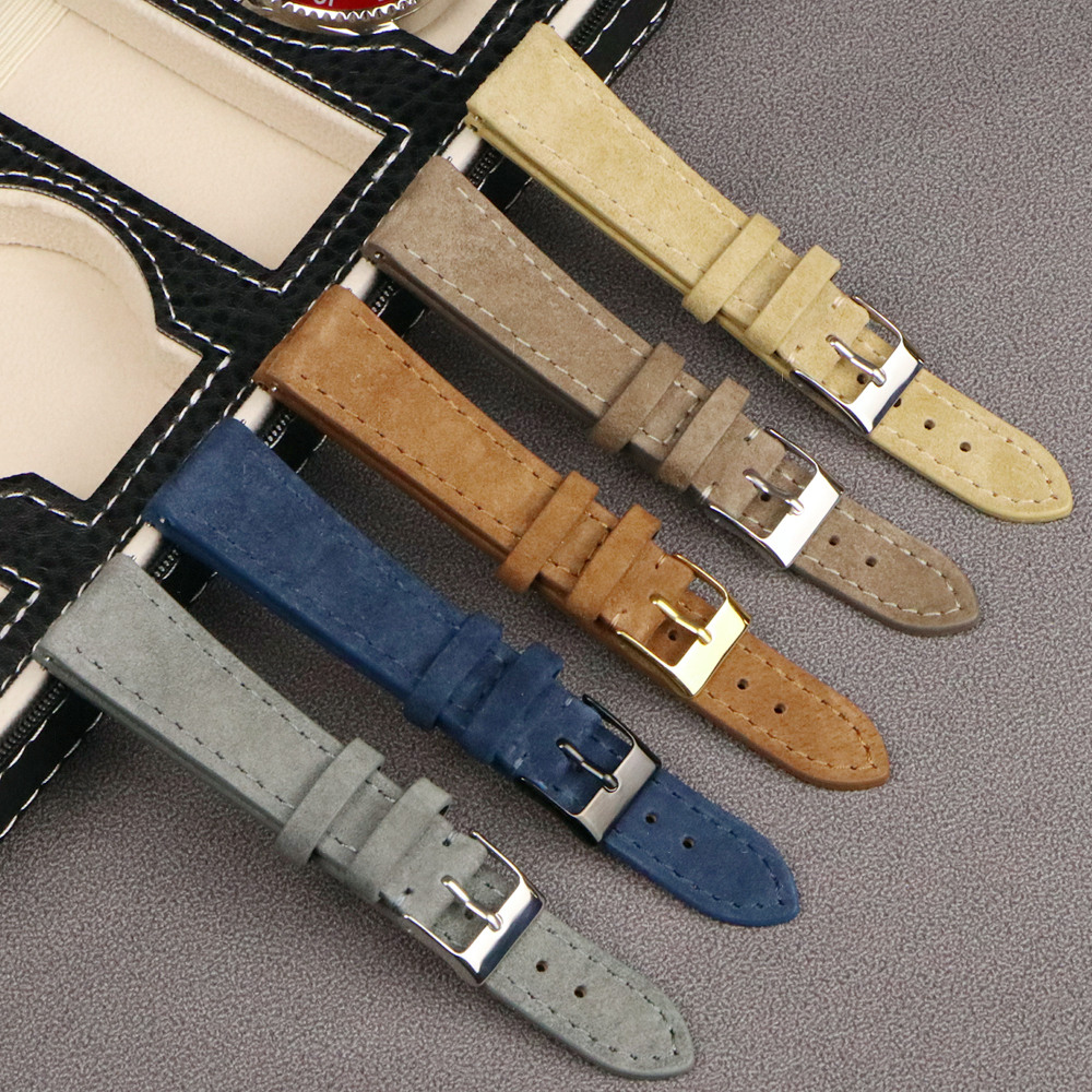 Bao Da Cao Cấp Da Lộn Dây Đồng - đánh giá và giá Suede Strap Watch